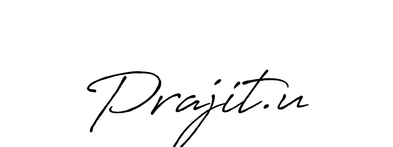 if you are searching for the best signature style for your name Prajit.u. so please give up your signature search. here we have designed multiple signature styles  using Antro_Vectra_Bolder. Prajit.u signature style 7 images and pictures png