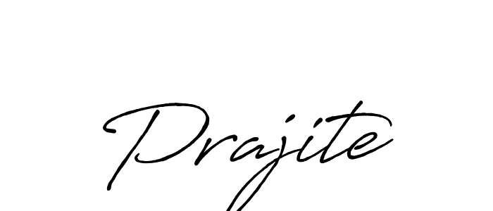 Prajite stylish signature style. Best Handwritten Sign (Antro_Vectra_Bolder) for my name. Handwritten Signature Collection Ideas for my name Prajite. Prajite signature style 7 images and pictures png