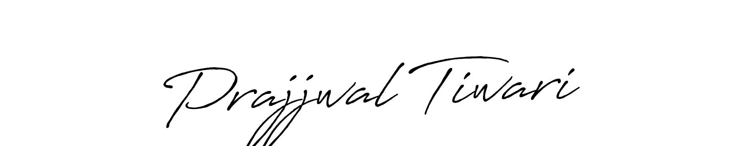 Make a beautiful signature design for name Prajjwal Tiwari. With this signature (Antro_Vectra_Bolder) style, you can create a handwritten signature for free. Prajjwal Tiwari signature style 7 images and pictures png