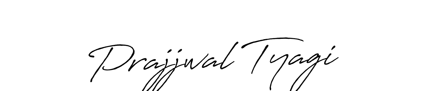 Design your own signature with our free online signature maker. With this signature software, you can create a handwritten (Antro_Vectra_Bolder) signature for name Prajjwal Tyagi. Prajjwal Tyagi signature style 7 images and pictures png