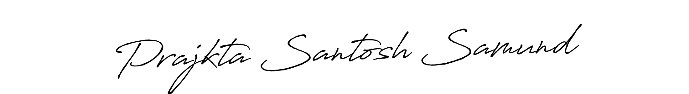 Similarly Antro_Vectra_Bolder is the best handwritten signature design. Signature creator online .You can use it as an online autograph creator for name Prajkta Santosh Samund. Prajkta Santosh Samund signature style 7 images and pictures png