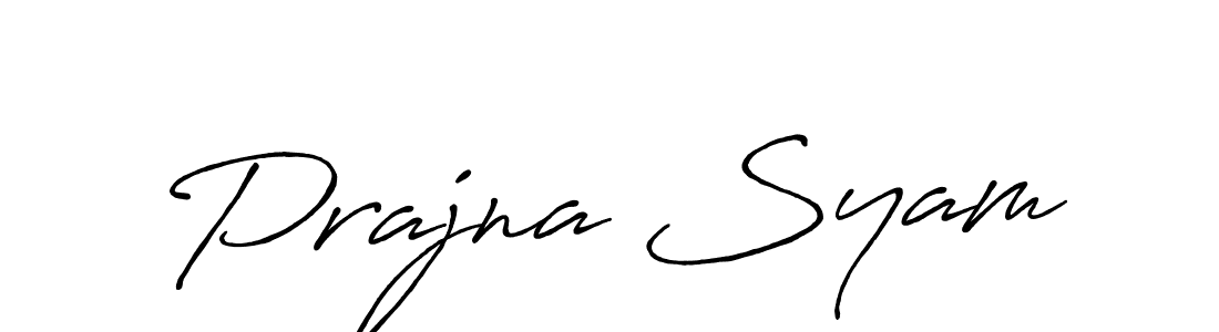 How to make Prajna Syam signature? Antro_Vectra_Bolder is a professional autograph style. Create handwritten signature for Prajna Syam name. Prajna Syam signature style 7 images and pictures png