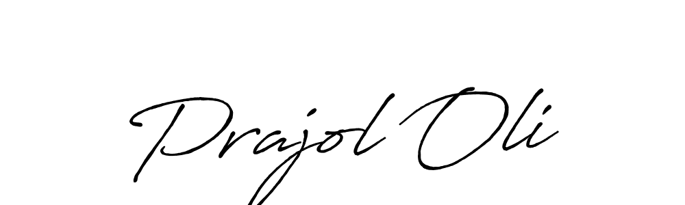 It looks lik you need a new signature style for name Prajol Oli. Design unique handwritten (Antro_Vectra_Bolder) signature with our free signature maker in just a few clicks. Prajol Oli signature style 7 images and pictures png