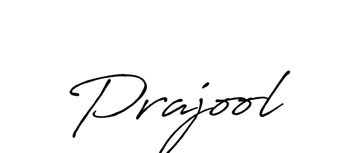 Prajool stylish signature style. Best Handwritten Sign (Antro_Vectra_Bolder) for my name. Handwritten Signature Collection Ideas for my name Prajool. Prajool signature style 7 images and pictures png