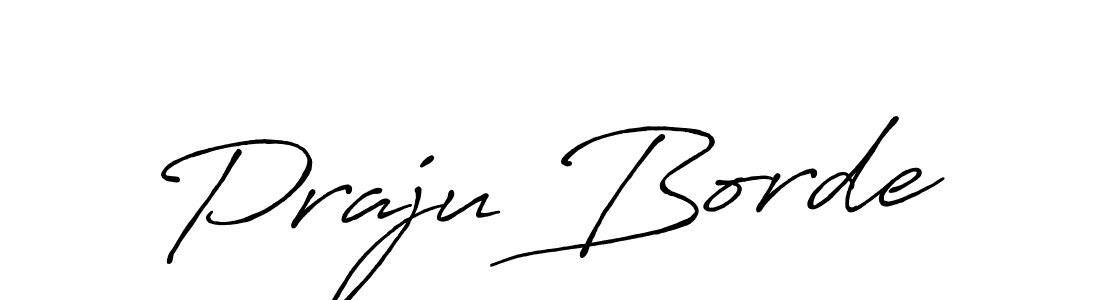 Use a signature maker to create a handwritten signature online. With this signature software, you can design (Antro_Vectra_Bolder) your own signature for name Praju Borde. Praju Borde signature style 7 images and pictures png