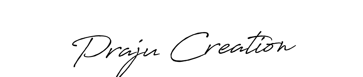 Once you've used our free online signature maker to create your best signature Antro_Vectra_Bolder style, it's time to enjoy all of the benefits that Praju Creation name signing documents. Praju Creation signature style 7 images and pictures png