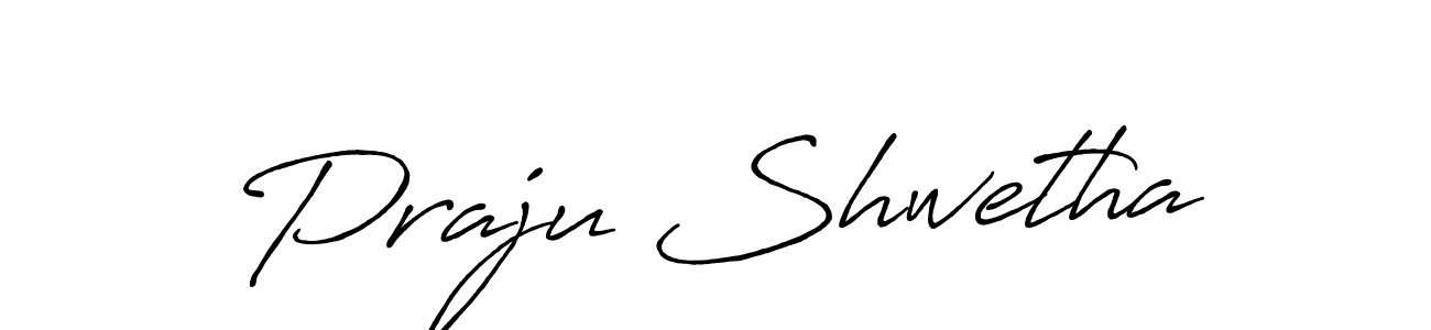Also You can easily find your signature by using the search form. We will create Praju Shwetha name handwritten signature images for you free of cost using Antro_Vectra_Bolder sign style. Praju Shwetha signature style 7 images and pictures png