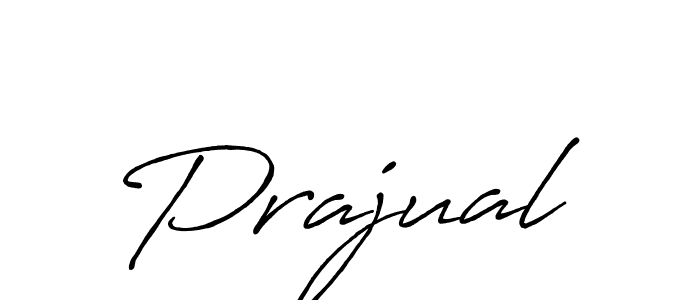 Make a beautiful signature design for name Prajual. With this signature (Antro_Vectra_Bolder) style, you can create a handwritten signature for free. Prajual signature style 7 images and pictures png