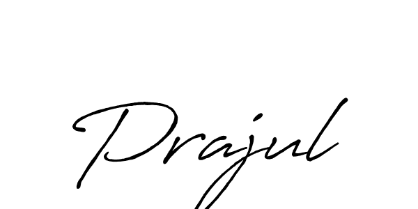 Make a beautiful signature design for name Prajul. With this signature (Antro_Vectra_Bolder) style, you can create a handwritten signature for free. Prajul signature style 7 images and pictures png
