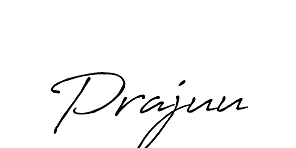 Make a beautiful signature design for name Prajuu. With this signature (Antro_Vectra_Bolder) style, you can create a handwritten signature for free. Prajuu signature style 7 images and pictures png