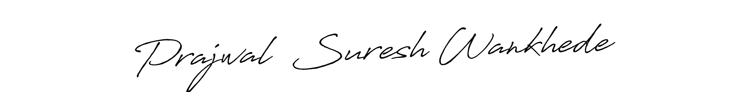 Similarly Antro_Vectra_Bolder is the best handwritten signature design. Signature creator online .You can use it as an online autograph creator for name Prajwal  Suresh Wankhede. Prajwal  Suresh Wankhede signature style 7 images and pictures png