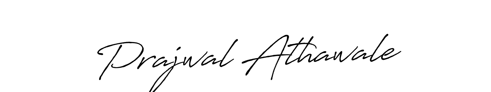 Design your own signature with our free online signature maker. With this signature software, you can create a handwritten (Antro_Vectra_Bolder) signature for name Prajwal Athawale. Prajwal Athawale signature style 7 images and pictures png