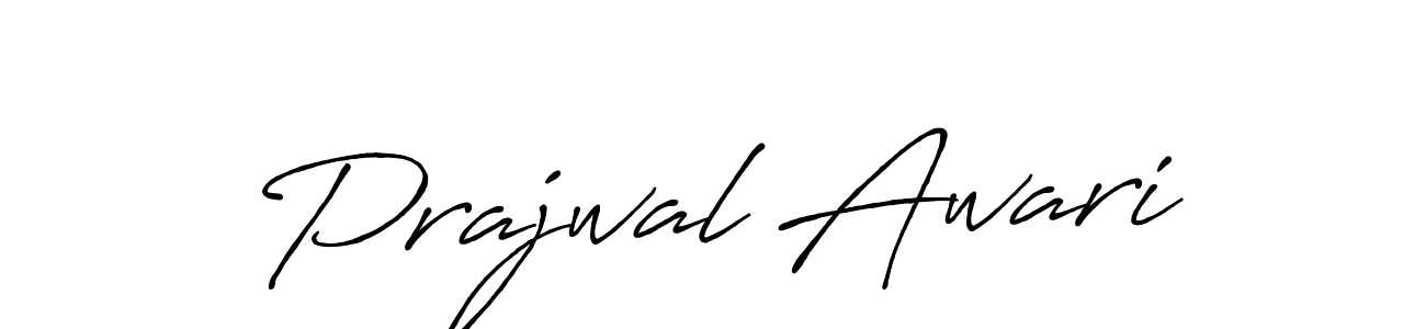 Prajwal Awari stylish signature style. Best Handwritten Sign (Antro_Vectra_Bolder) for my name. Handwritten Signature Collection Ideas for my name Prajwal Awari. Prajwal Awari signature style 7 images and pictures png