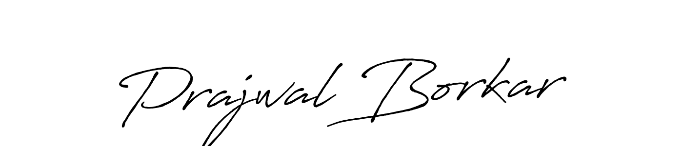 Design your own signature with our free online signature maker. With this signature software, you can create a handwritten (Antro_Vectra_Bolder) signature for name Prajwal Borkar. Prajwal Borkar signature style 7 images and pictures png