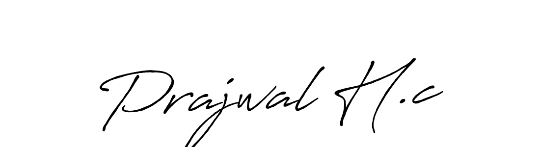 Design your own signature with our free online signature maker. With this signature software, you can create a handwritten (Antro_Vectra_Bolder) signature for name Prajwal H.c. Prajwal H.c signature style 7 images and pictures png