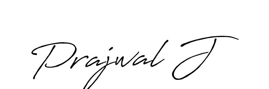 The best way (Antro_Vectra_Bolder) to make a short signature is to pick only two or three words in your name. The name Prajwal J include a total of six letters. For converting this name. Prajwal J signature style 7 images and pictures png
