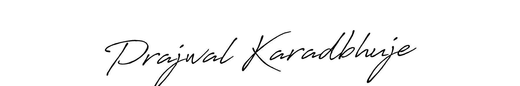 if you are searching for the best signature style for your name Prajwal Karadbhuje. so please give up your signature search. here we have designed multiple signature styles  using Antro_Vectra_Bolder. Prajwal Karadbhuje signature style 7 images and pictures png