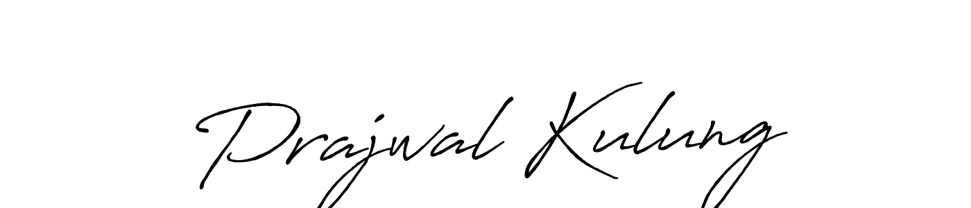 Also we have Prajwal Kulung name is the best signature style. Create professional handwritten signature collection using Antro_Vectra_Bolder autograph style. Prajwal Kulung signature style 7 images and pictures png