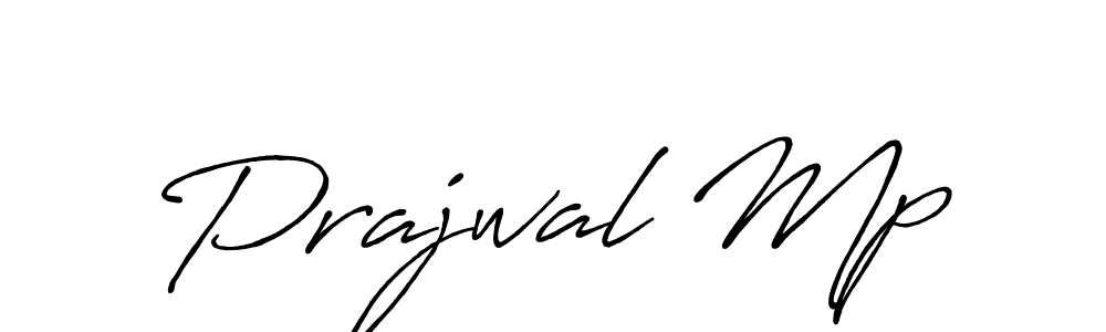 Prajwal Mp stylish signature style. Best Handwritten Sign (Antro_Vectra_Bolder) for my name. Handwritten Signature Collection Ideas for my name Prajwal Mp. Prajwal Mp signature style 7 images and pictures png