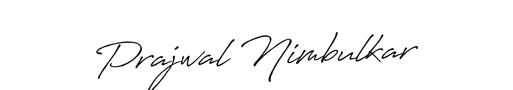 Also we have Prajwal Nimbulkar name is the best signature style. Create professional handwritten signature collection using Antro_Vectra_Bolder autograph style. Prajwal Nimbulkar signature style 7 images and pictures png