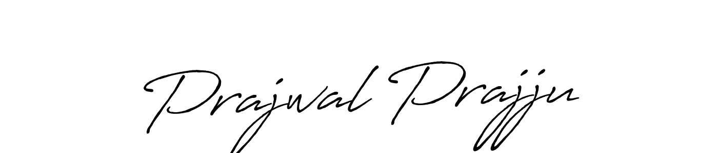 Make a beautiful signature design for name Prajwal Prajju. With this signature (Antro_Vectra_Bolder) style, you can create a handwritten signature for free. Prajwal Prajju signature style 7 images and pictures png