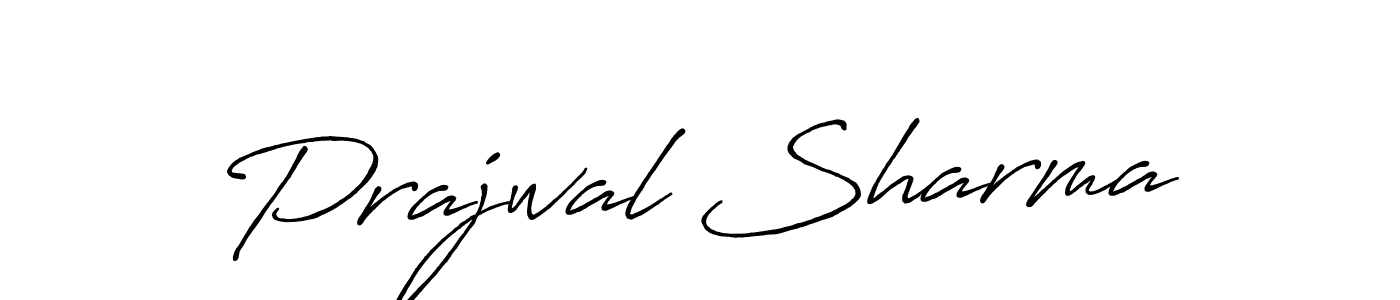 How to make Prajwal Sharma signature? Antro_Vectra_Bolder is a professional autograph style. Create handwritten signature for Prajwal Sharma name. Prajwal Sharma signature style 7 images and pictures png