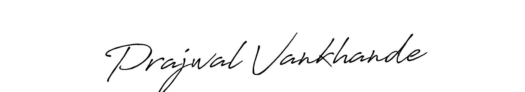 Design your own signature with our free online signature maker. With this signature software, you can create a handwritten (Antro_Vectra_Bolder) signature for name Prajwal Vankhande. Prajwal Vankhande signature style 7 images and pictures png