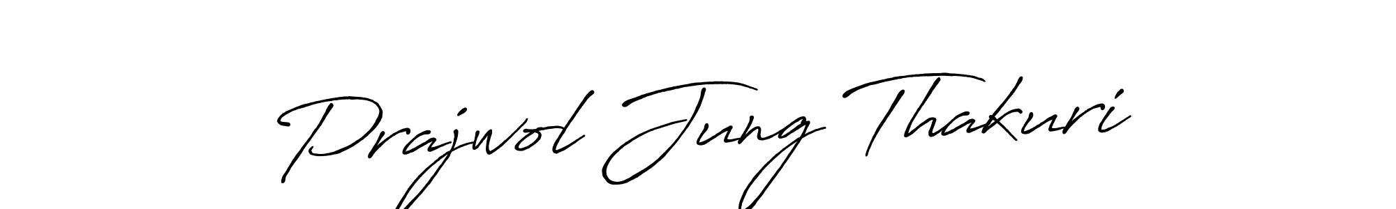 How to make Prajwol Jung Thakuri signature? Antro_Vectra_Bolder is a professional autograph style. Create handwritten signature for Prajwol Jung Thakuri name. Prajwol Jung Thakuri signature style 7 images and pictures png