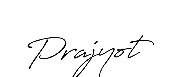 Prajyot stylish signature style. Best Handwritten Sign (Antro_Vectra_Bolder) for my name. Handwritten Signature Collection Ideas for my name Prajyot. Prajyot signature style 7 images and pictures png