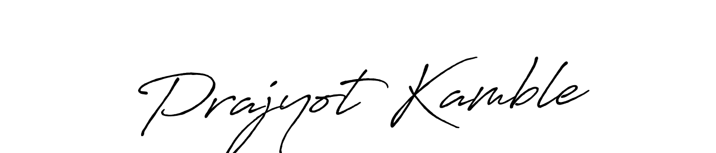 Also You can easily find your signature by using the search form. We will create Prajyot Kamble name handwritten signature images for you free of cost using Antro_Vectra_Bolder sign style. Prajyot Kamble signature style 7 images and pictures png