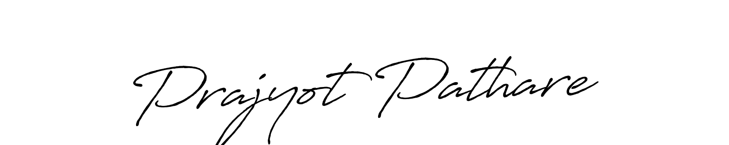 Use a signature maker to create a handwritten signature online. With this signature software, you can design (Antro_Vectra_Bolder) your own signature for name Prajyot Pathare. Prajyot Pathare signature style 7 images and pictures png