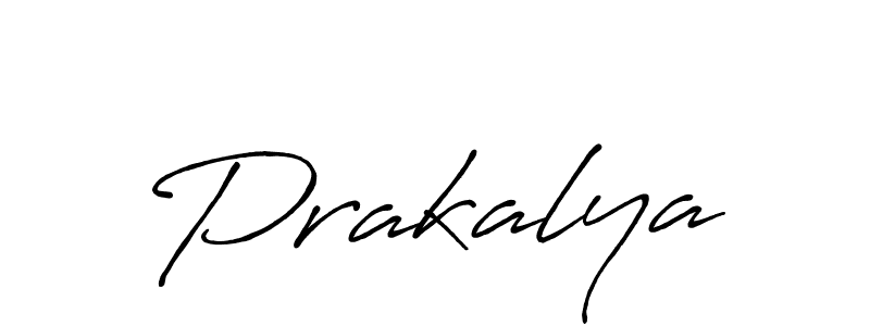 Make a beautiful signature design for name Prakalya. With this signature (Antro_Vectra_Bolder) style, you can create a handwritten signature for free. Prakalya signature style 7 images and pictures png