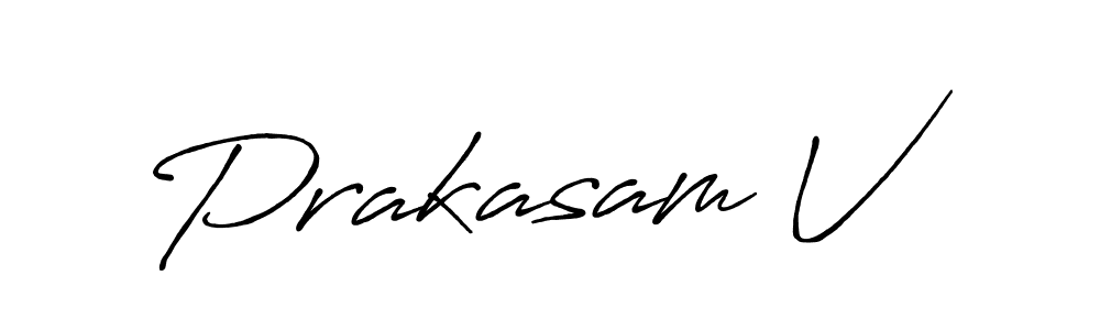 It looks lik you need a new signature style for name Prakasam V. Design unique handwritten (Antro_Vectra_Bolder) signature with our free signature maker in just a few clicks. Prakasam V signature style 7 images and pictures png