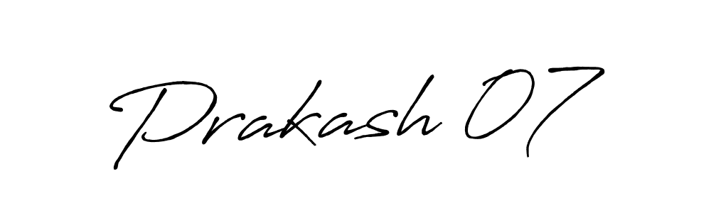 How to make Prakash 07 name signature. Use Antro_Vectra_Bolder style for creating short signs online. This is the latest handwritten sign. Prakash 07 signature style 7 images and pictures png