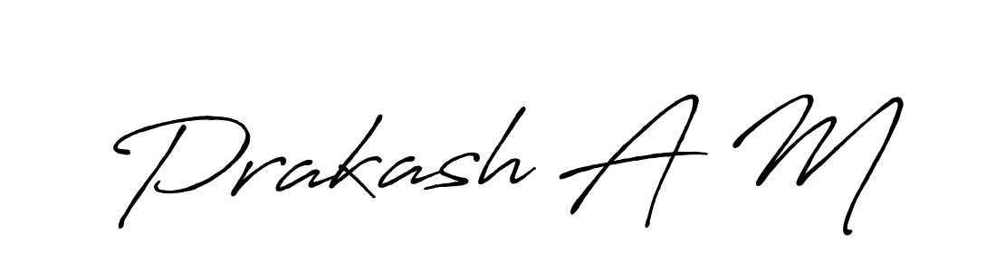 Best and Professional Signature Style for Prakash A M. Antro_Vectra_Bolder Best Signature Style Collection. Prakash A M signature style 7 images and pictures png
