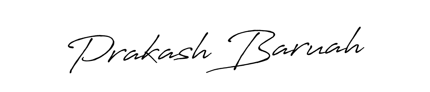 How to make Prakash Baruah signature? Antro_Vectra_Bolder is a professional autograph style. Create handwritten signature for Prakash Baruah name. Prakash Baruah signature style 7 images and pictures png
