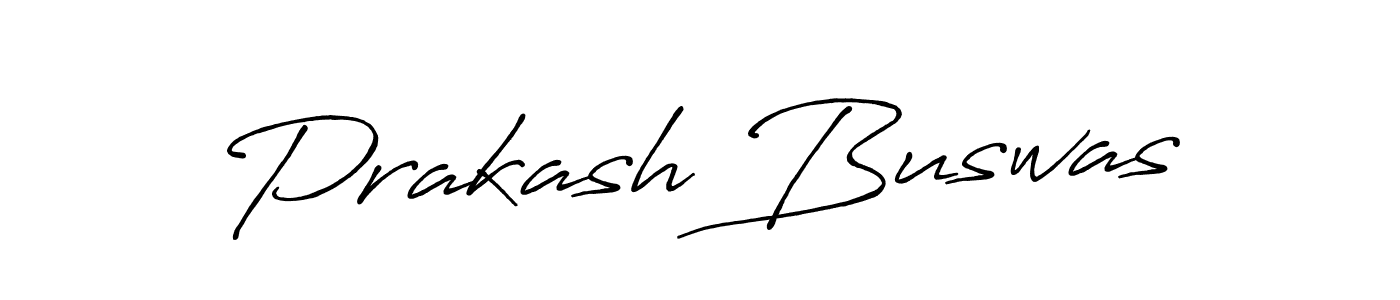 Create a beautiful signature design for name Prakash Buswas. With this signature (Antro_Vectra_Bolder) fonts, you can make a handwritten signature for free. Prakash Buswas signature style 7 images and pictures png