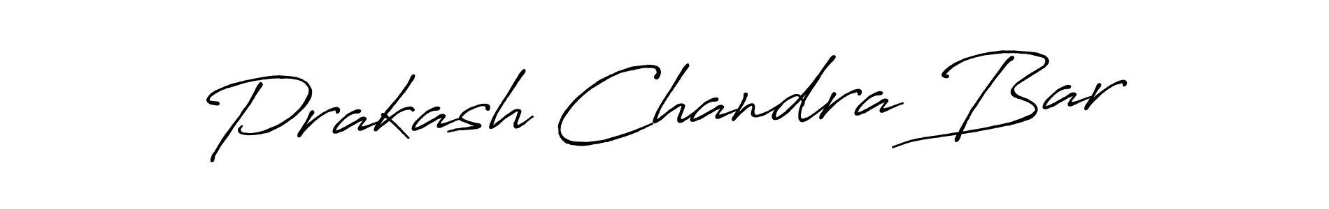 Make a beautiful signature design for name Prakash Chandra Bar. With this signature (Antro_Vectra_Bolder) style, you can create a handwritten signature for free. Prakash Chandra Bar signature style 7 images and pictures png