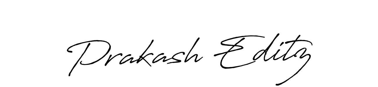 Prakash Editz stylish signature style. Best Handwritten Sign (Antro_Vectra_Bolder) for my name. Handwritten Signature Collection Ideas for my name Prakash Editz. Prakash Editz signature style 7 images and pictures png