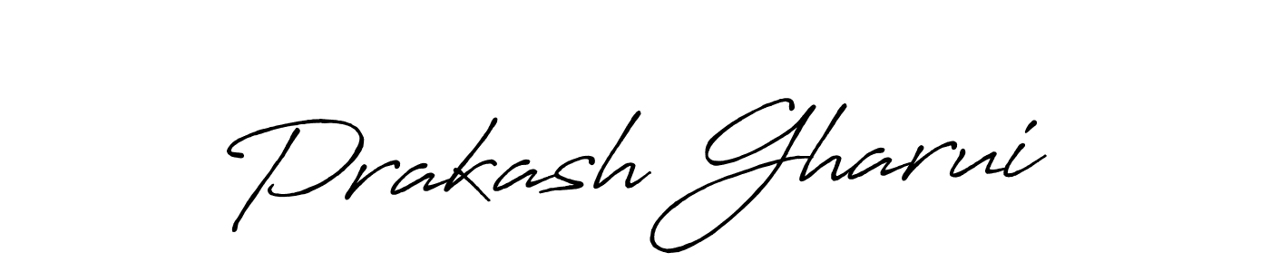 Also we have Prakash Gharui name is the best signature style. Create professional handwritten signature collection using Antro_Vectra_Bolder autograph style. Prakash Gharui signature style 7 images and pictures png