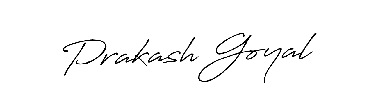 It looks lik you need a new signature style for name Prakash Goyal. Design unique handwritten (Antro_Vectra_Bolder) signature with our free signature maker in just a few clicks. Prakash Goyal signature style 7 images and pictures png