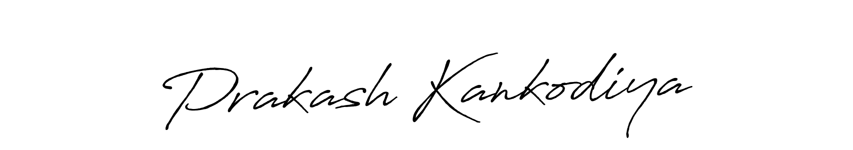 Make a short Prakash Kankodiya signature style. Manage your documents anywhere anytime using Antro_Vectra_Bolder. Create and add eSignatures, submit forms, share and send files easily. Prakash Kankodiya signature style 7 images and pictures png