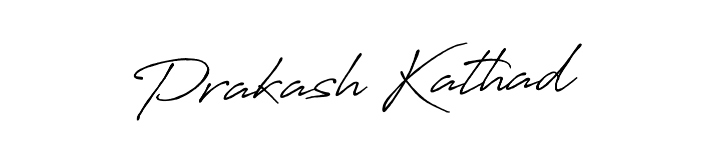 Make a beautiful signature design for name Prakash Kathad. With this signature (Antro_Vectra_Bolder) style, you can create a handwritten signature for free. Prakash Kathad signature style 7 images and pictures png