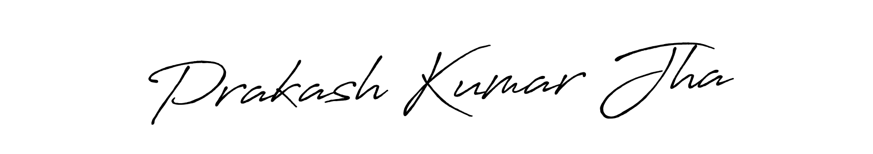 Make a beautiful signature design for name Prakash Kumar Jha. With this signature (Antro_Vectra_Bolder) style, you can create a handwritten signature for free. Prakash Kumar Jha signature style 7 images and pictures png