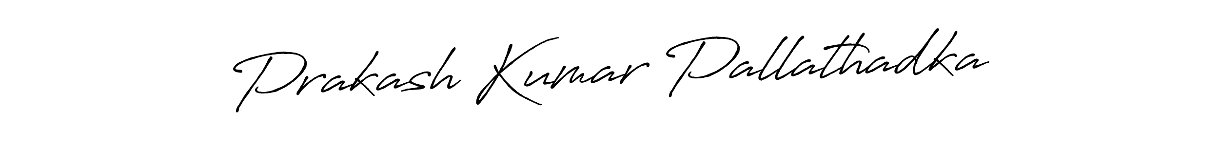 Make a beautiful signature design for name Prakash Kumar Pallathadka. With this signature (Antro_Vectra_Bolder) style, you can create a handwritten signature for free. Prakash Kumar Pallathadka signature style 7 images and pictures png