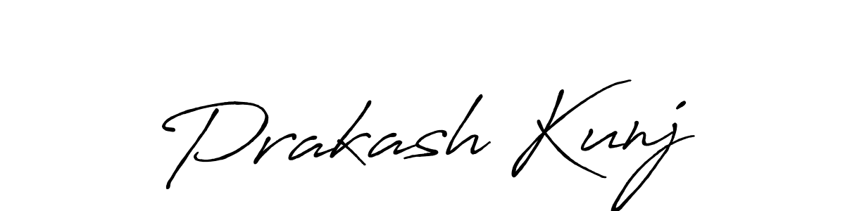 Also You can easily find your signature by using the search form. We will create Prakash Kunj name handwritten signature images for you free of cost using Antro_Vectra_Bolder sign style. Prakash Kunj signature style 7 images and pictures png