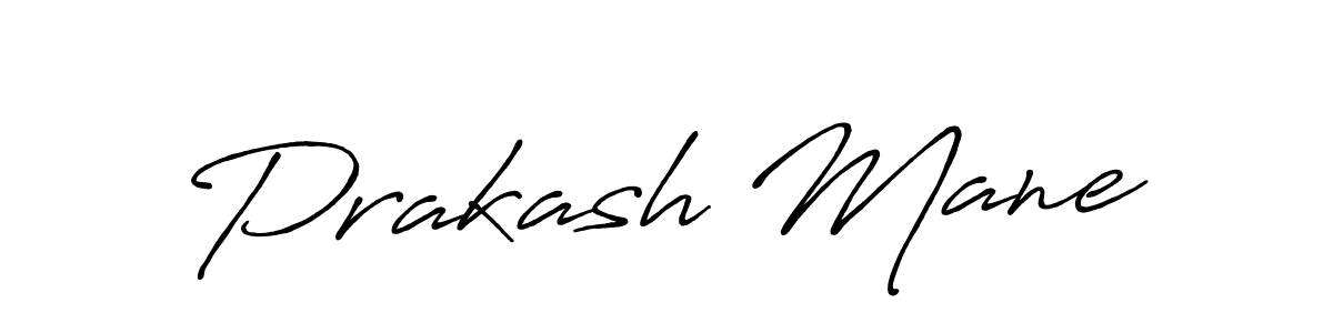 Make a beautiful signature design for name Prakash Mane. With this signature (Antro_Vectra_Bolder) style, you can create a handwritten signature for free. Prakash Mane signature style 7 images and pictures png