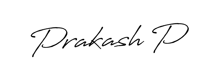 It looks lik you need a new signature style for name Prakash P. Design unique handwritten (Antro_Vectra_Bolder) signature with our free signature maker in just a few clicks. Prakash P signature style 7 images and pictures png