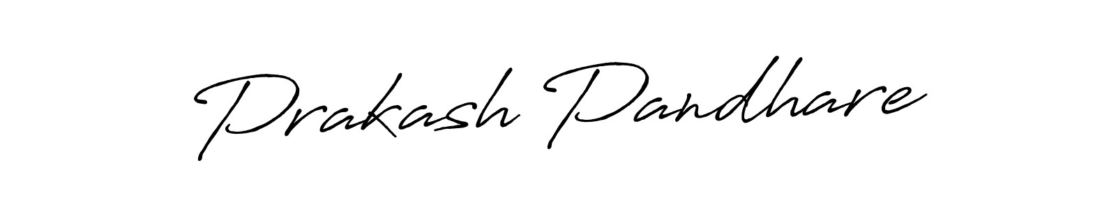 Make a beautiful signature design for name Prakash Pandhare. With this signature (Antro_Vectra_Bolder) style, you can create a handwritten signature for free. Prakash Pandhare signature style 7 images and pictures png