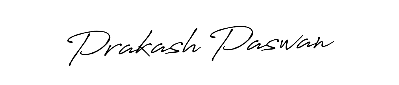 Design your own signature with our free online signature maker. With this signature software, you can create a handwritten (Antro_Vectra_Bolder) signature for name Prakash Paswan. Prakash Paswan signature style 7 images and pictures png